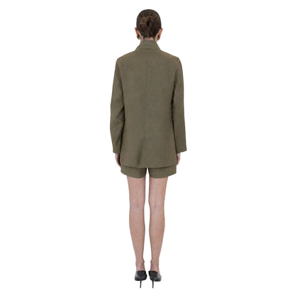 Sylvie Linen Mandarin Jacket