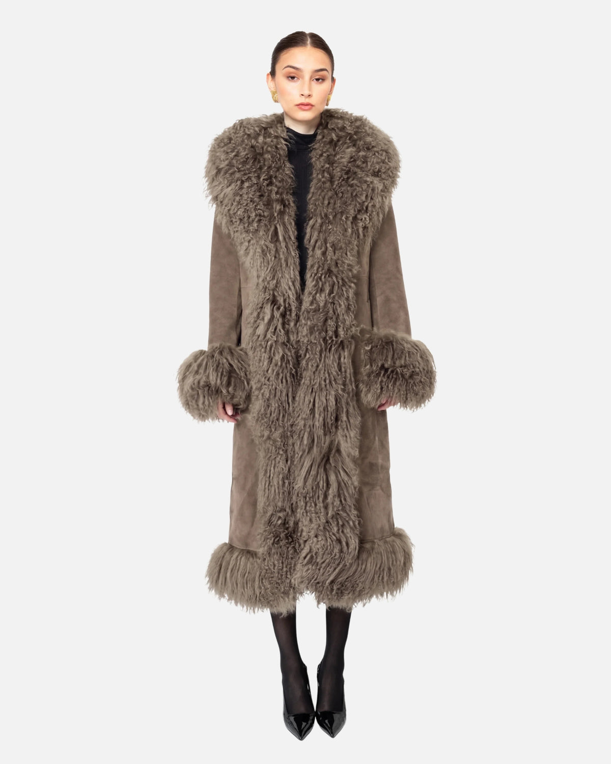 Dorothy Suede Maxi Coat