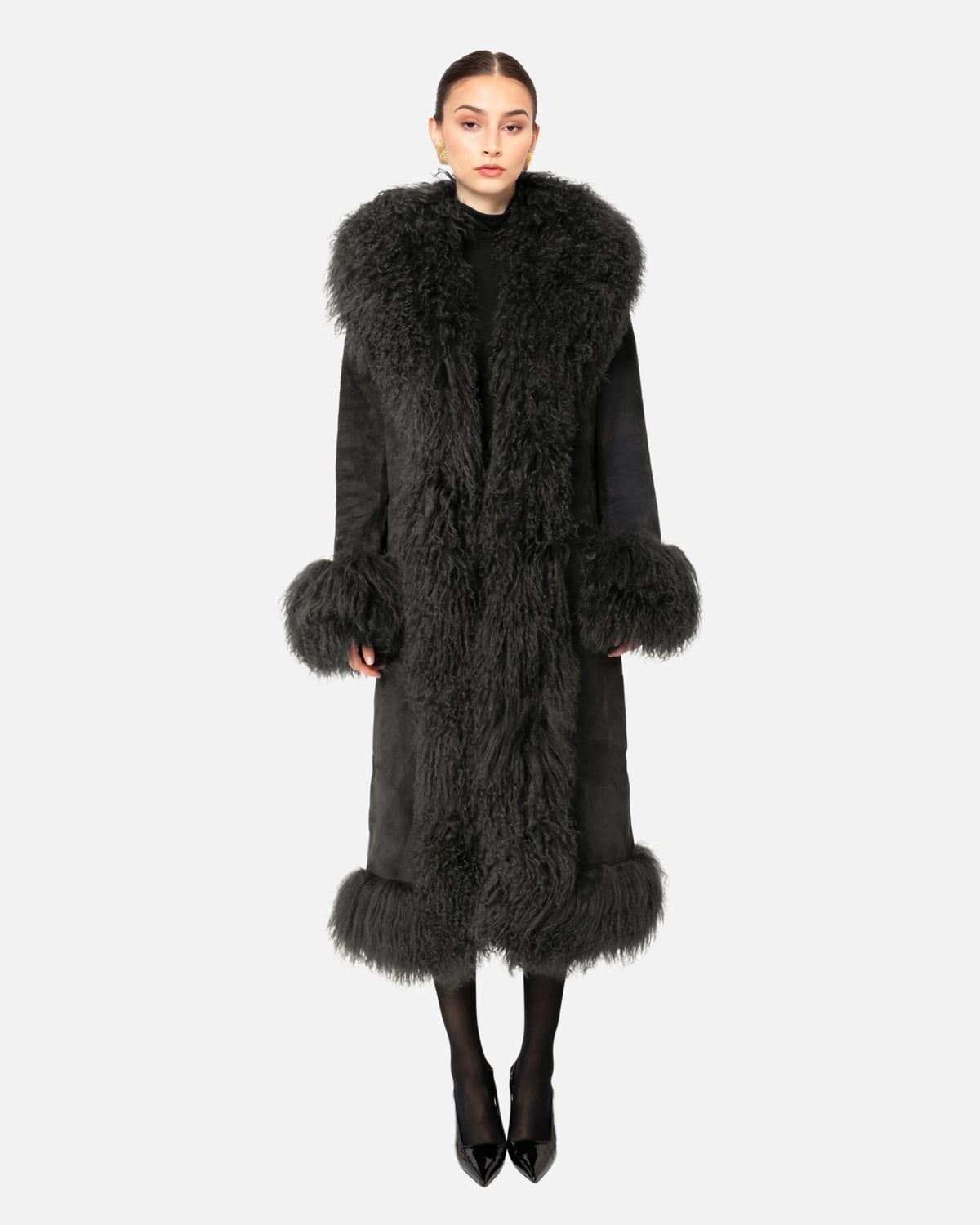 Dorothy Suede Maxi Coat