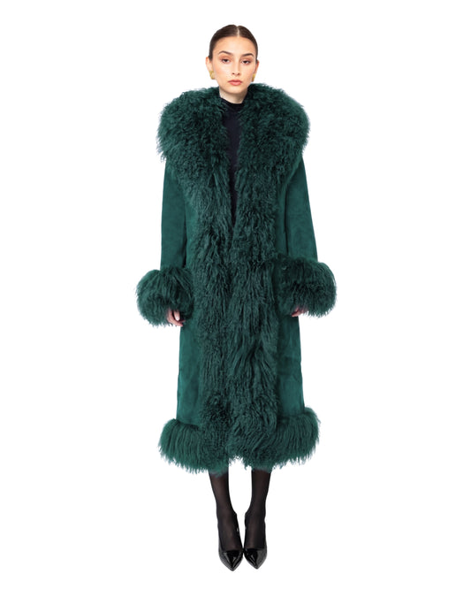 Dorothy Suede Maxi Coat