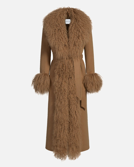 Inez Cashmere Shearling Coat