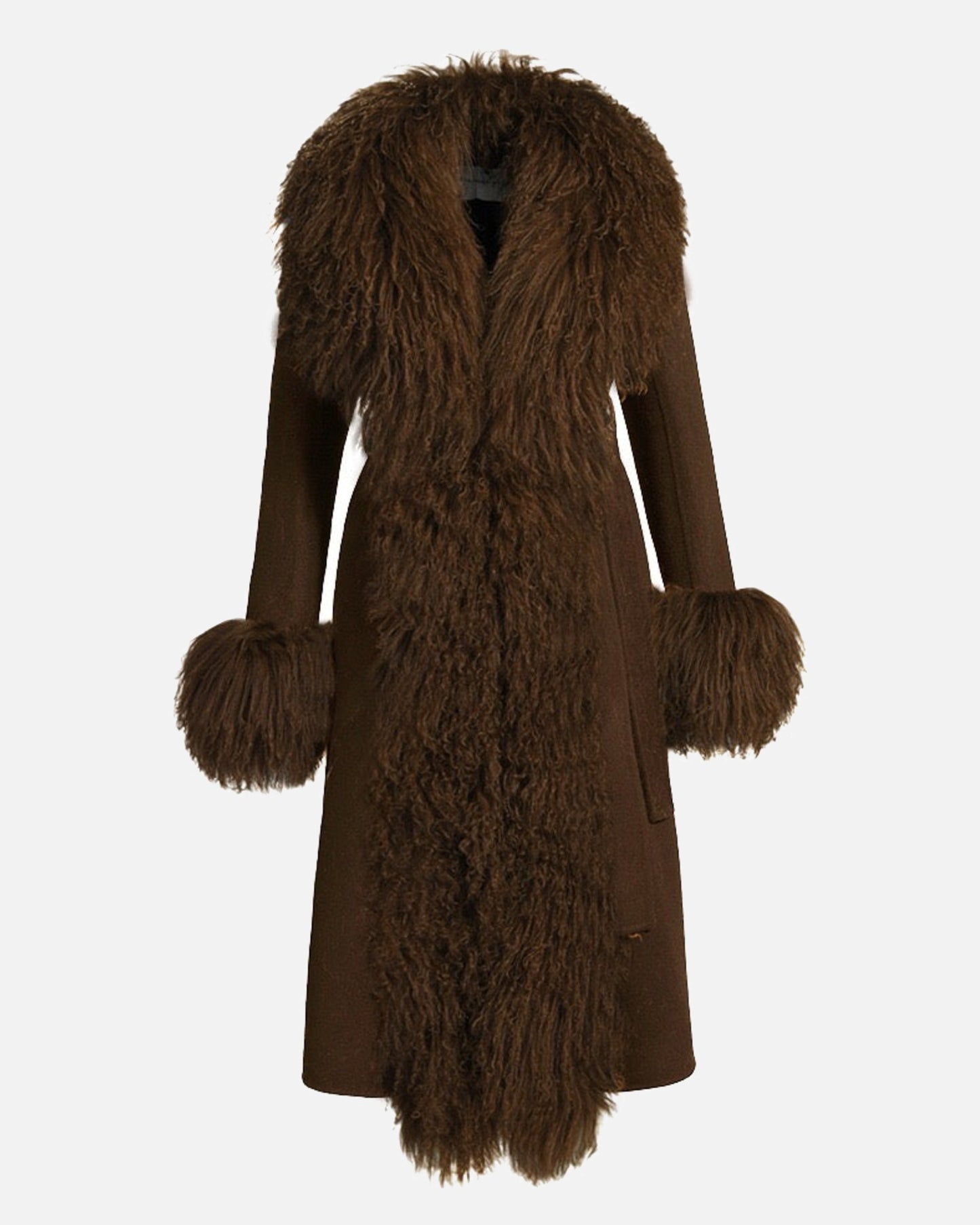 Inez Cashmere Shearling Coat