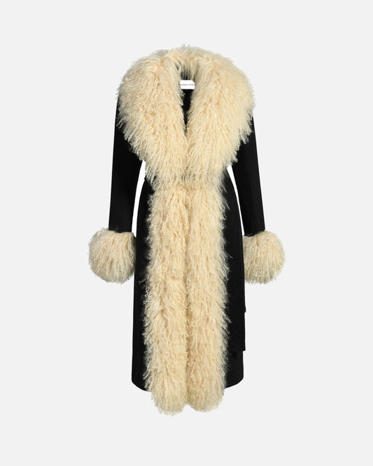 Inez Cashmere Shearling Coat