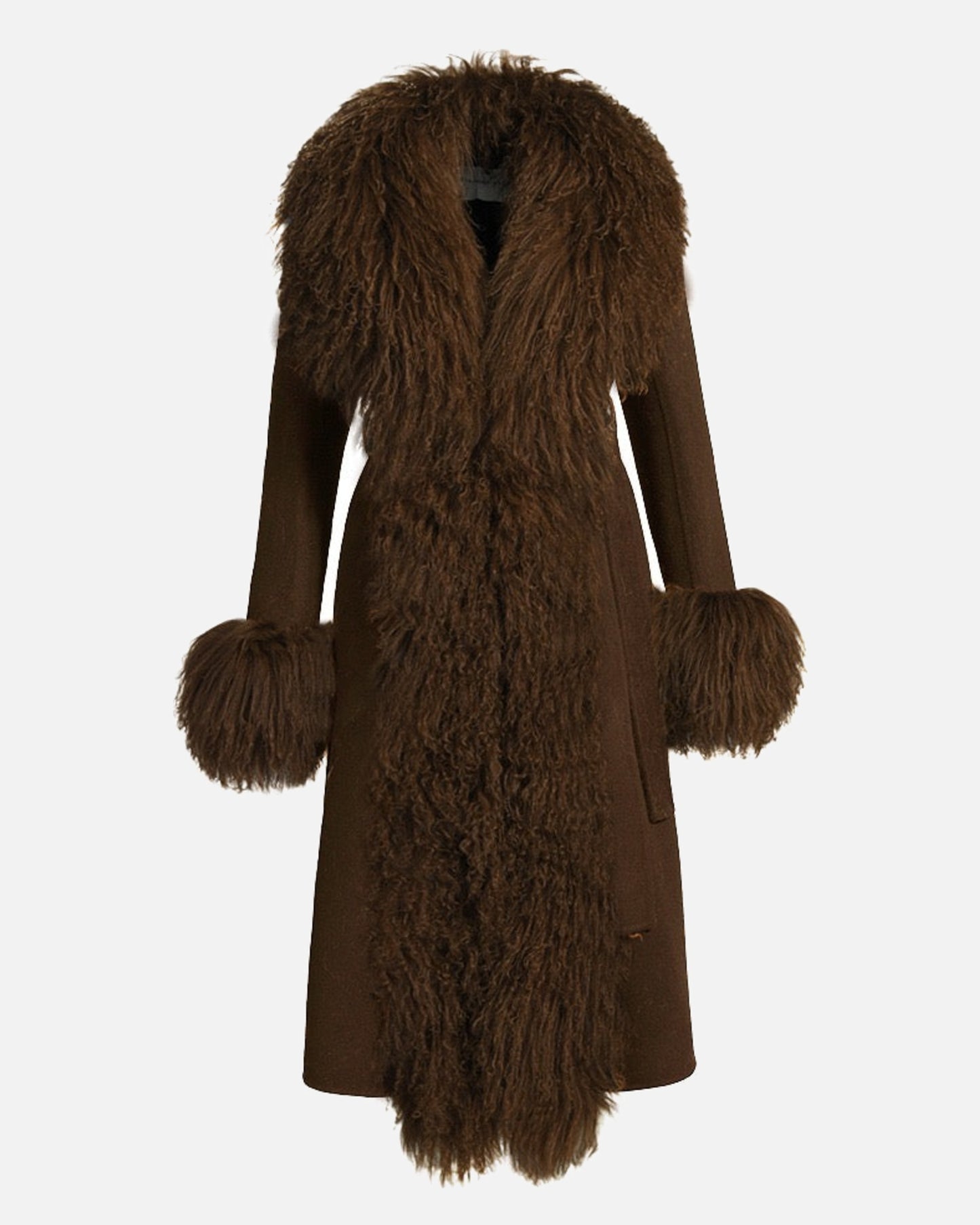 Inez Cashmere Shearling Coat