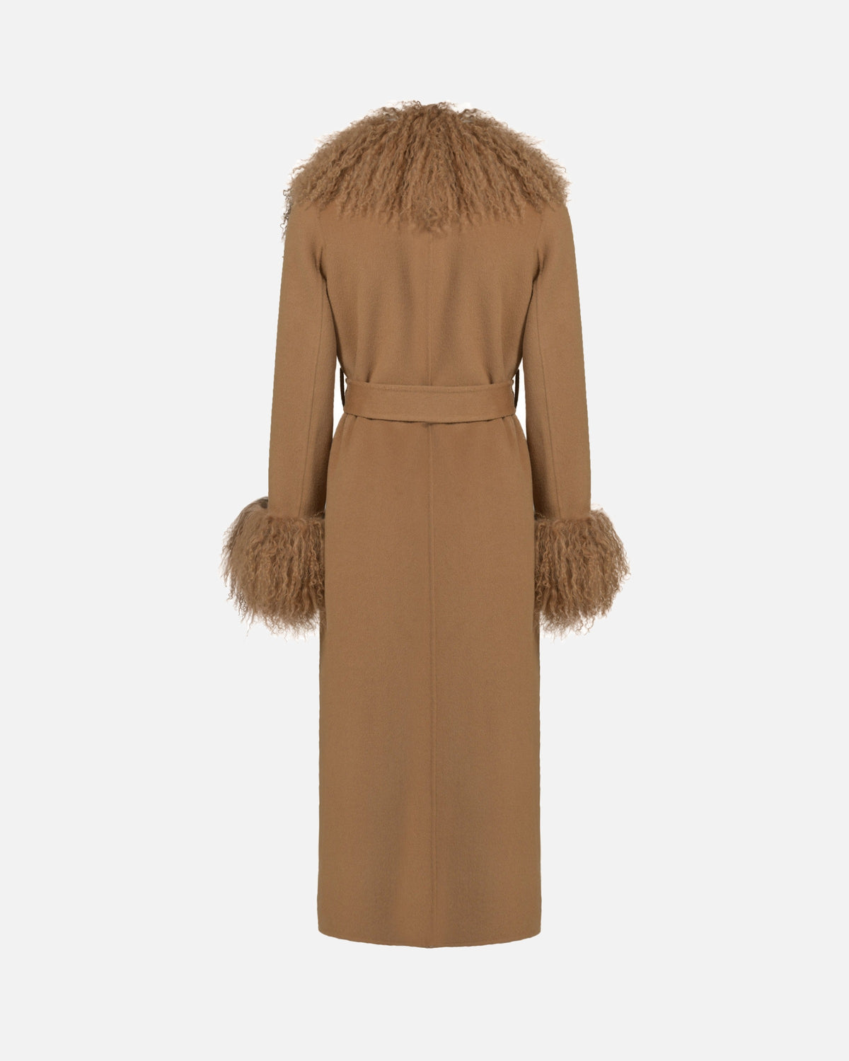 Inez Cashmere Shearling Maxi Coat