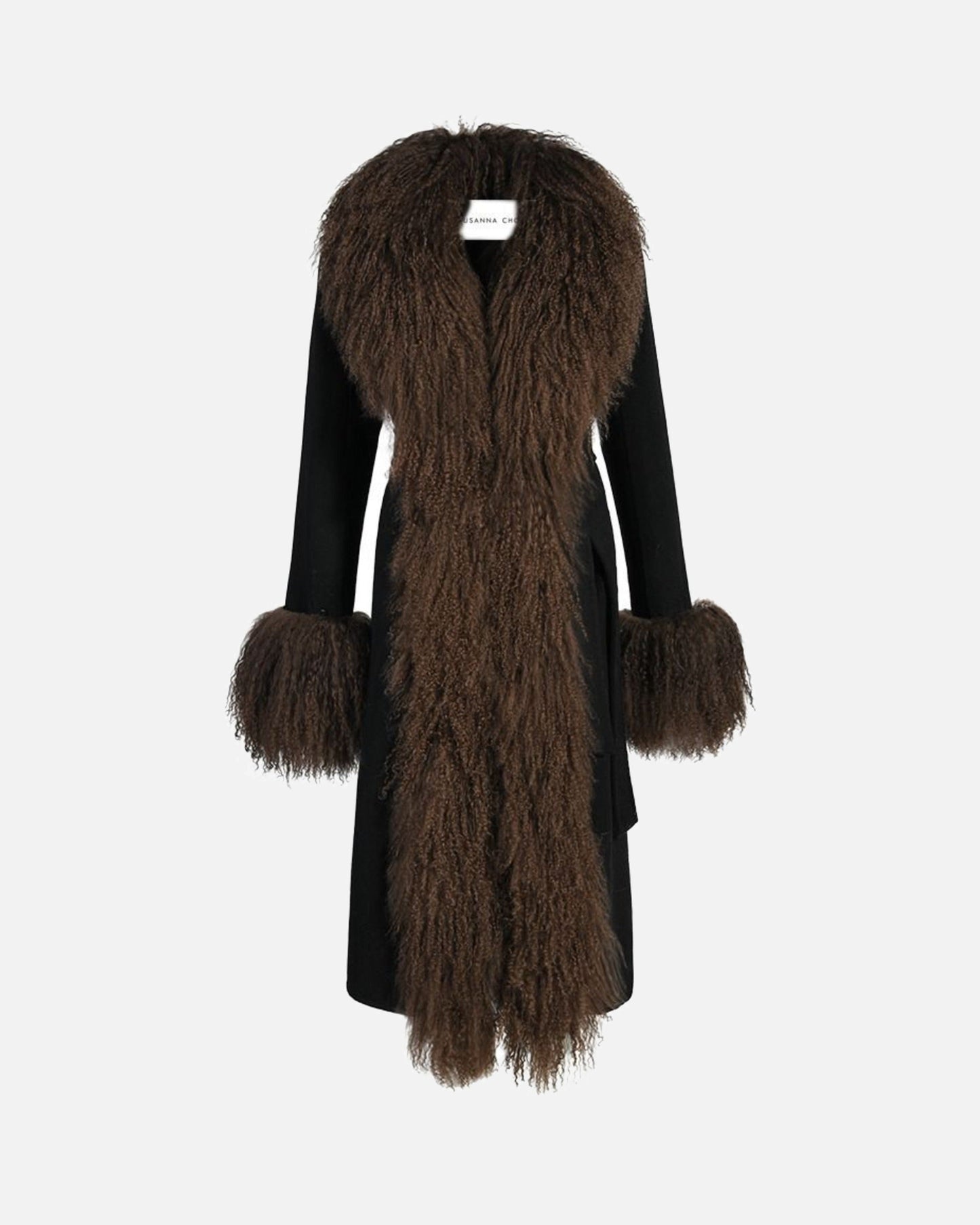 Inez Cashmere Shearling Coat