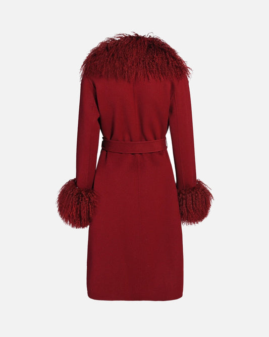 Inez Cashmere Shearling Coat