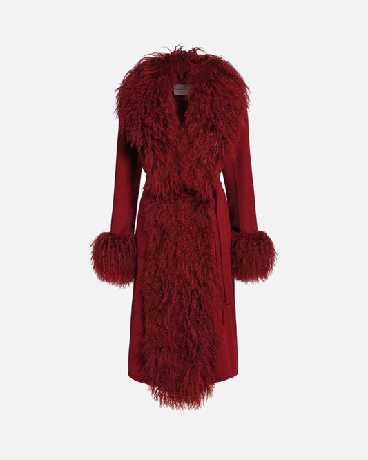 Inez Cashmere Shearling Coat