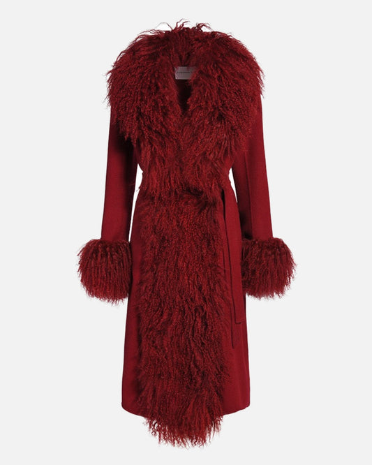 Inez Cashmere Shearling Coat