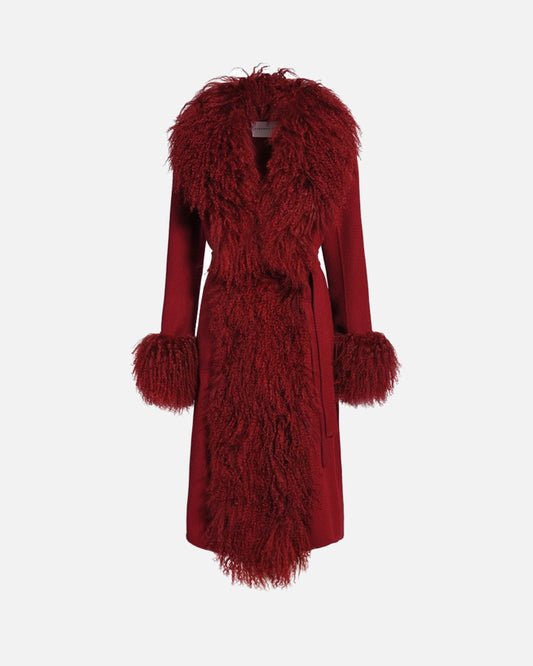 Inez Cashmere Shearling Coat
