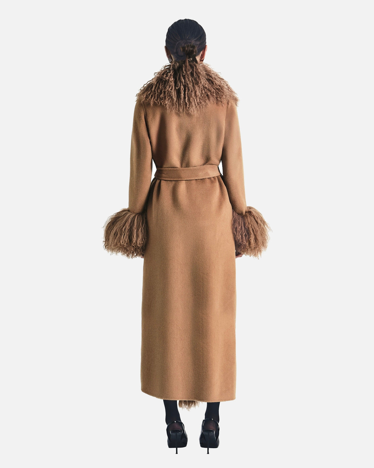Inez Cashmere Shearling Coat
