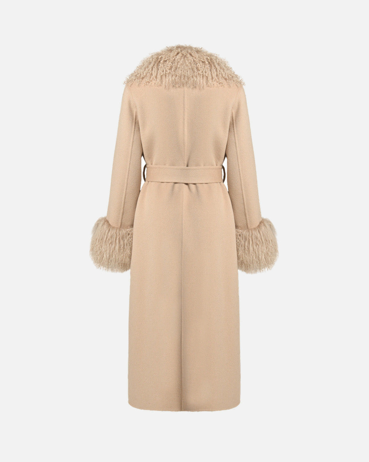 Inez Cashmere Shearling Maxi Coat