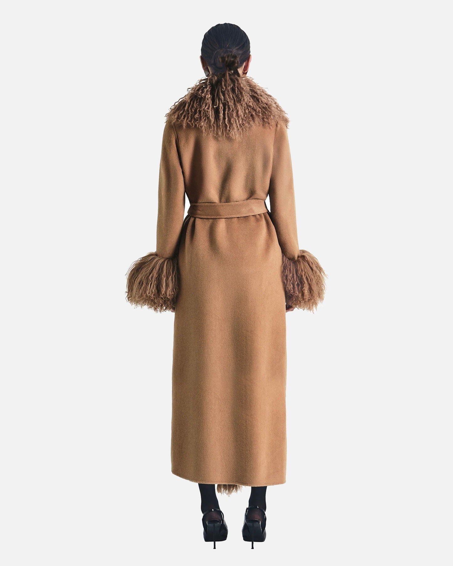 Inez Cashmere Shearling Coat