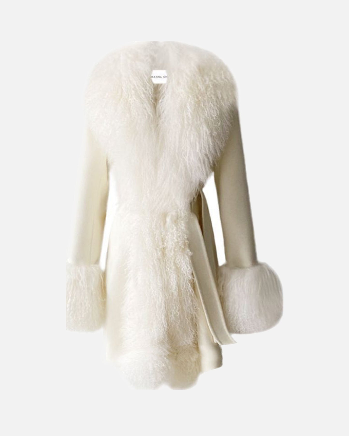 Inez Midi Cashmere Shearling Coat
