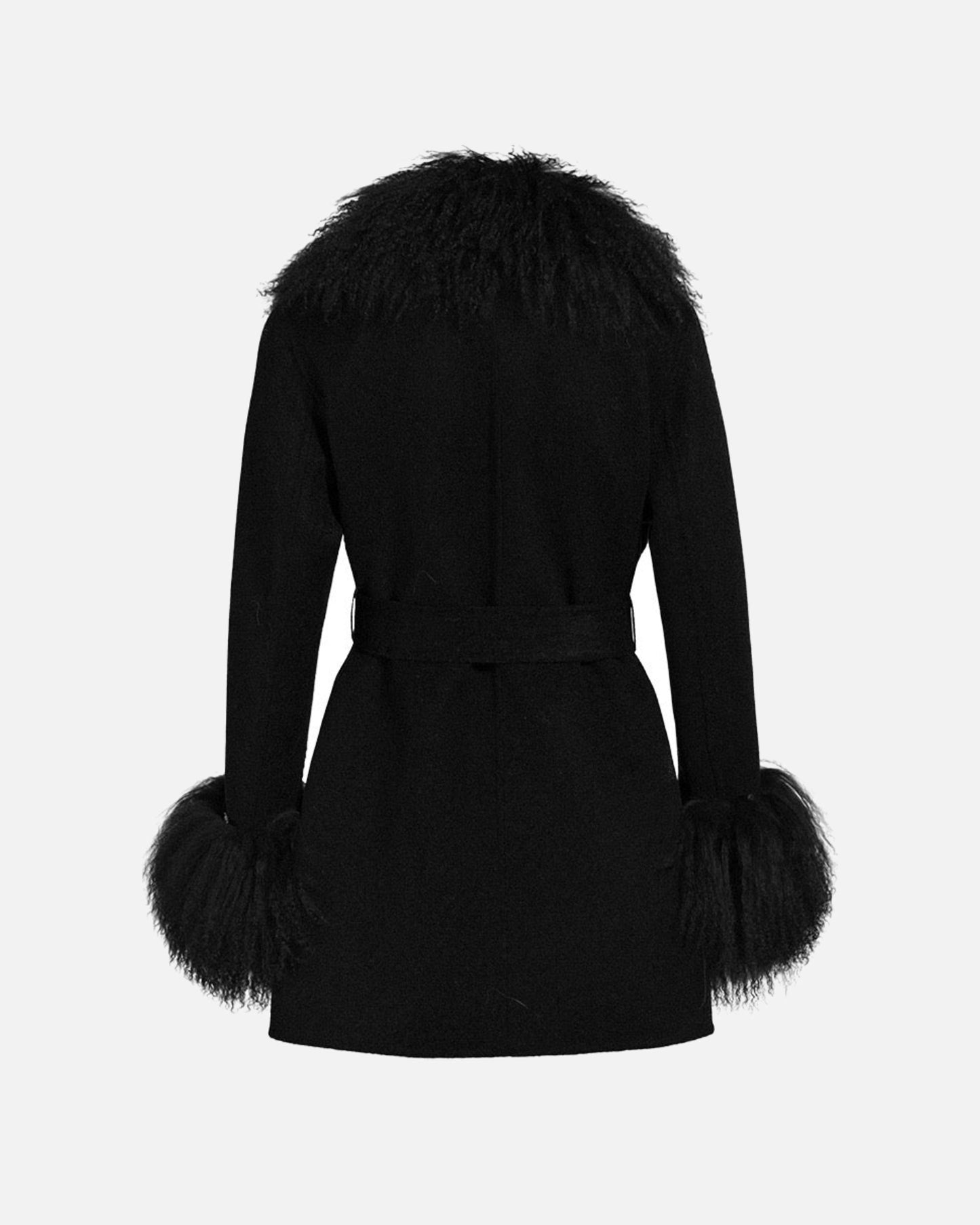 Inez Midi Cashmere Shearling Coat