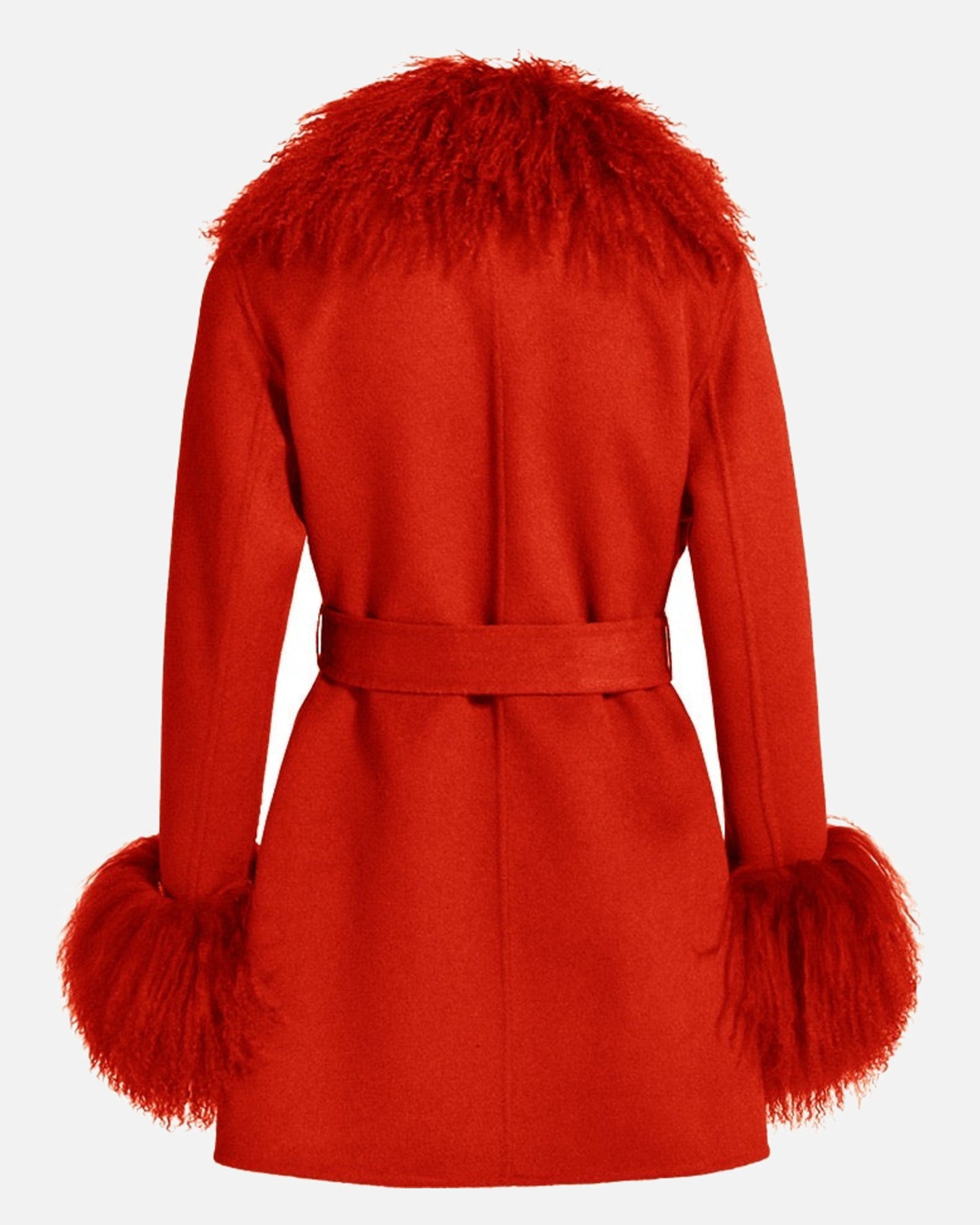 Inez Midi Cashmere Shearling Coat