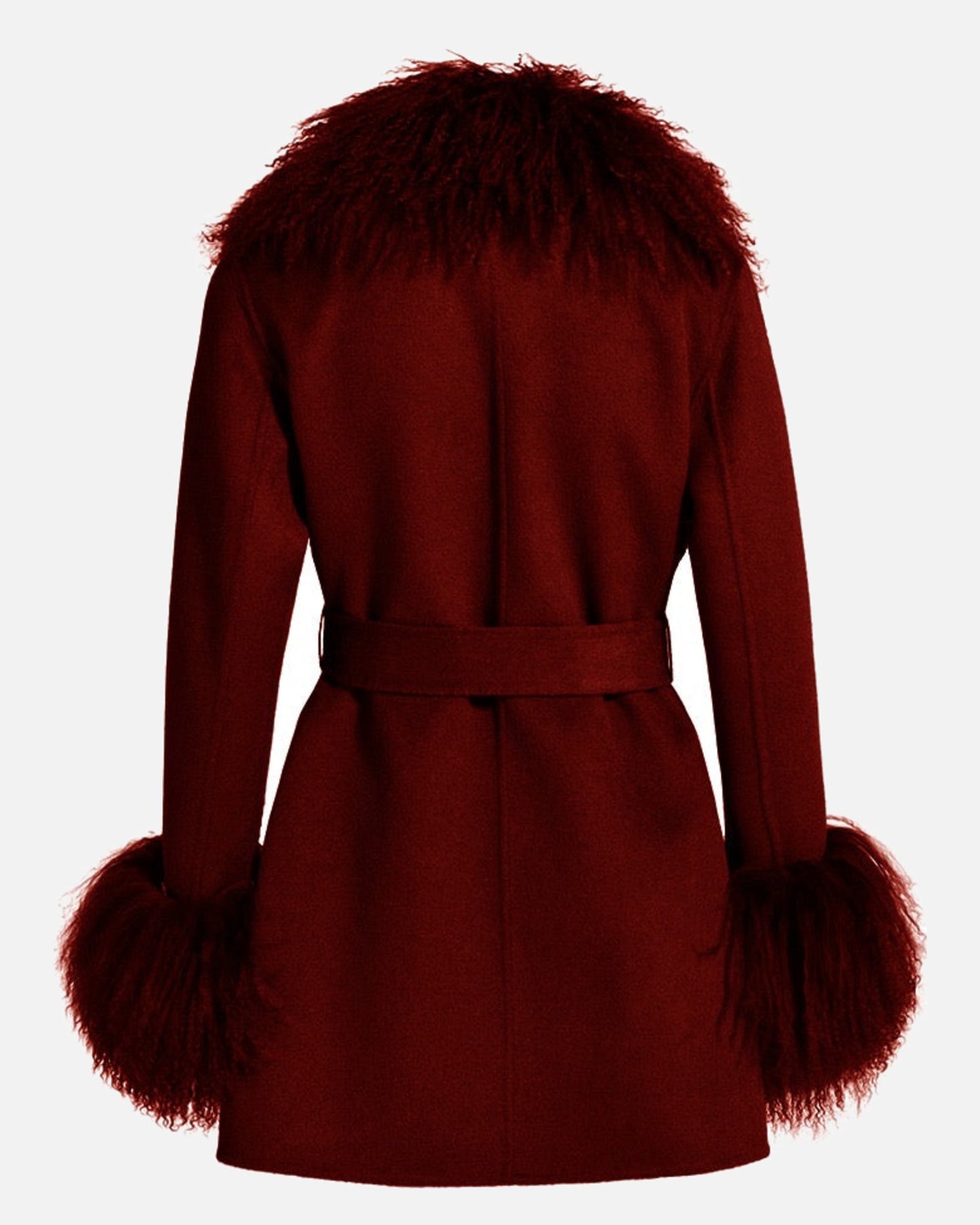 Inez Midi Cashmere Shearling Coat