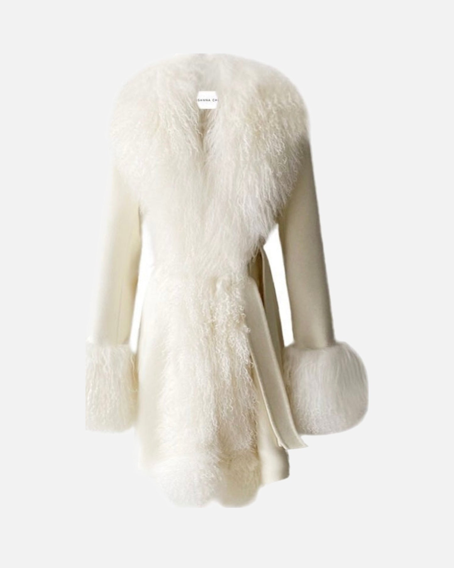 Inez Midi Cashmere Shearling Coat