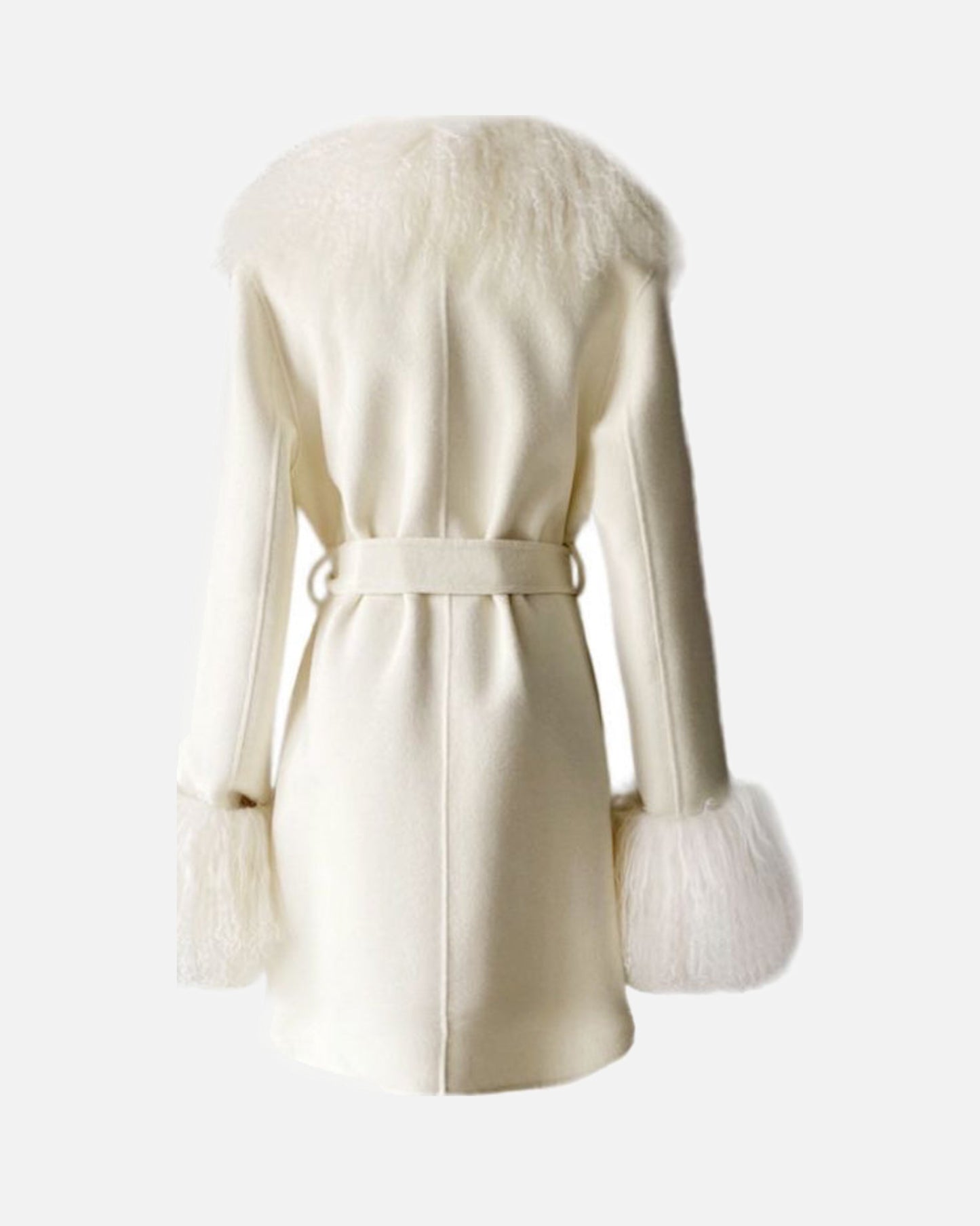 Inez Midi Cashmere Shearling Coat