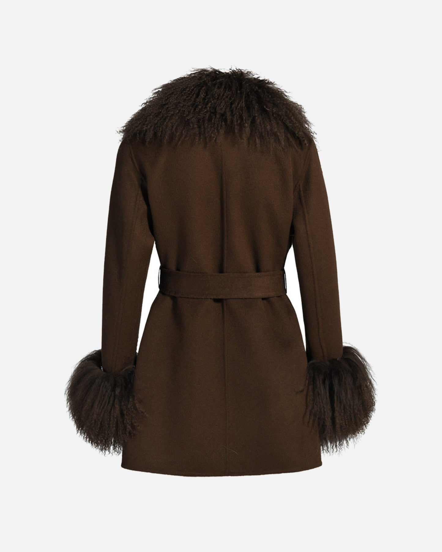 Inez Midi Cashmere Shearling Coat