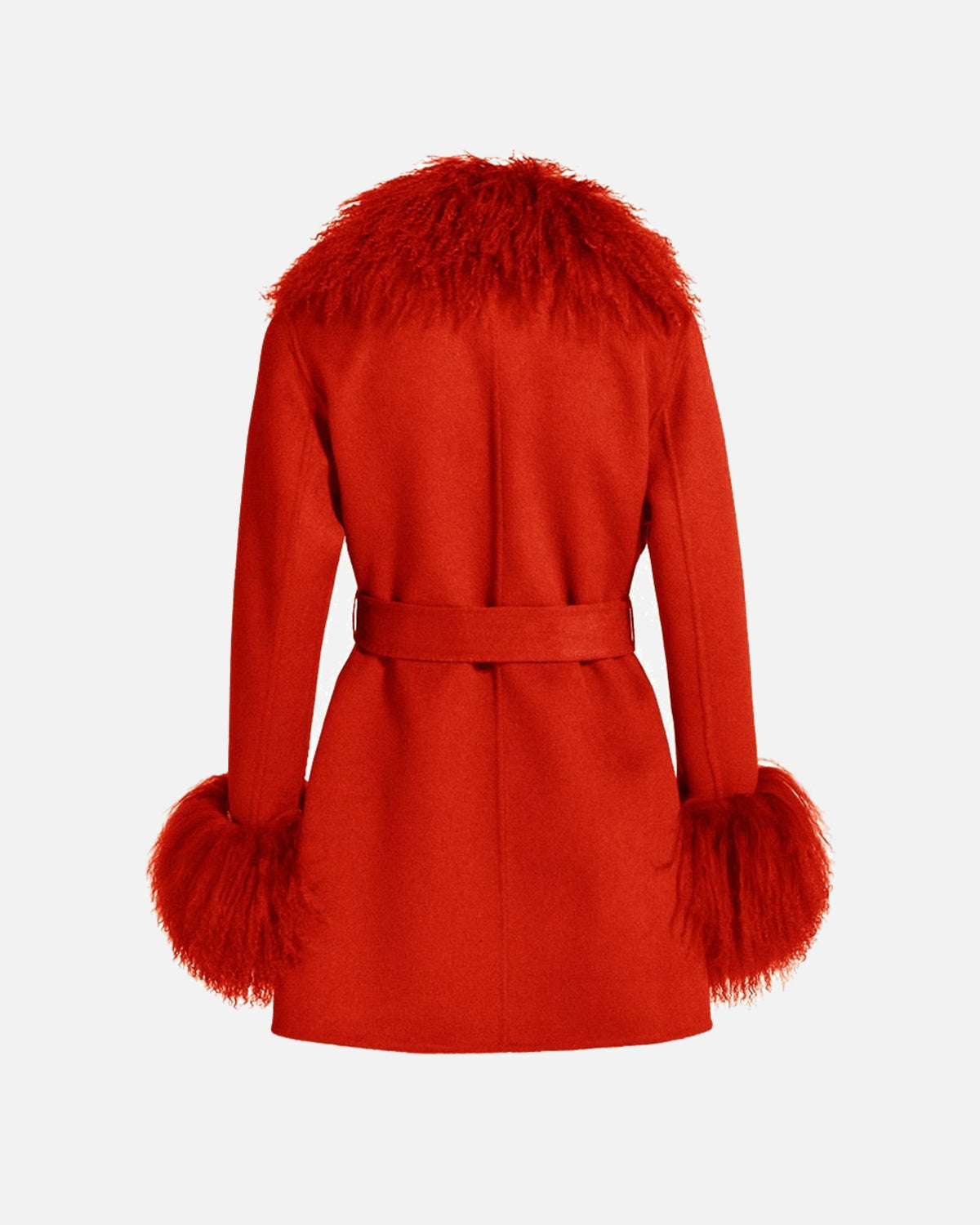 Inez Midi Cashmere Shearling Coat