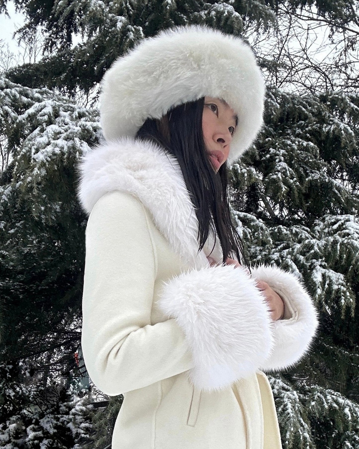 Jojo Cashmere Shearling Coat