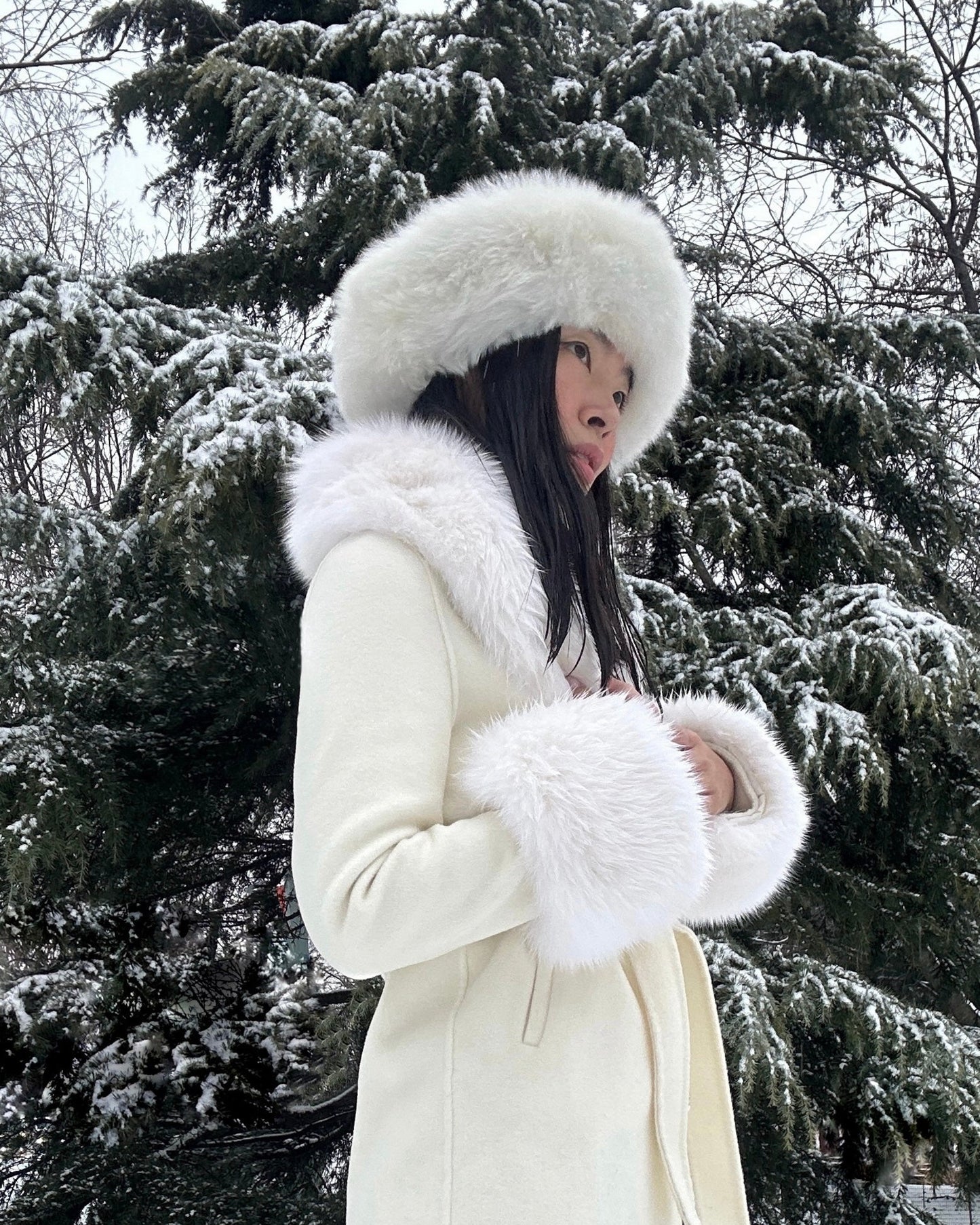 Jojo Cashmere Shearling Coat