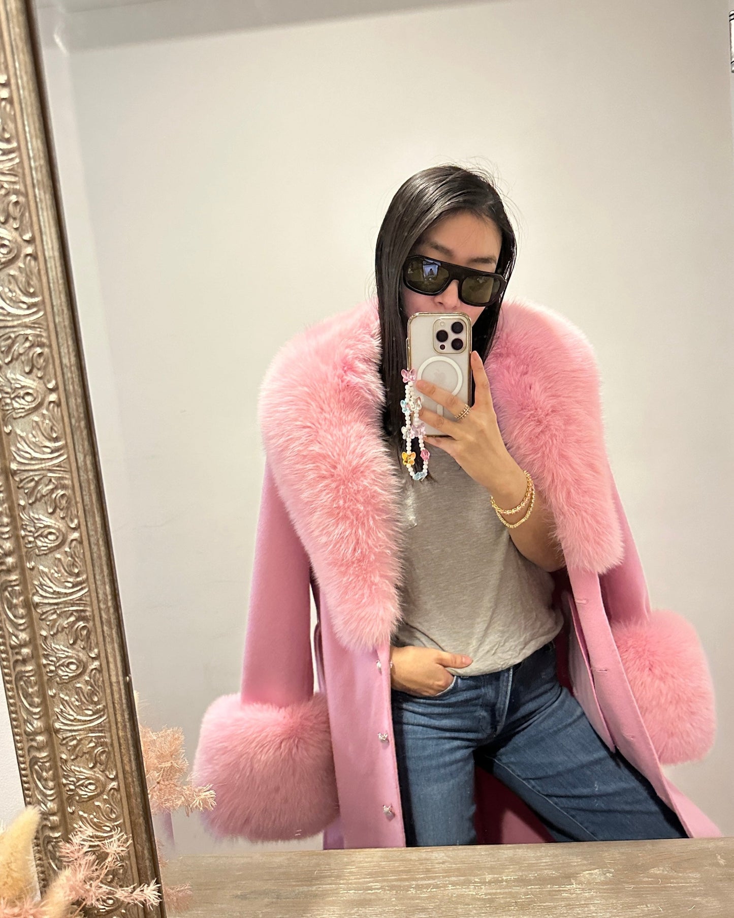 Jojo Cashmere Shearling Coat