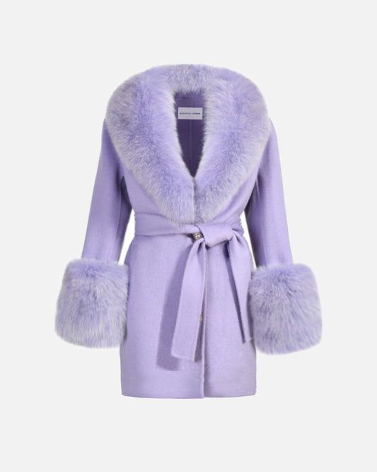 Jojo Midi Cashmere Shearling Coat