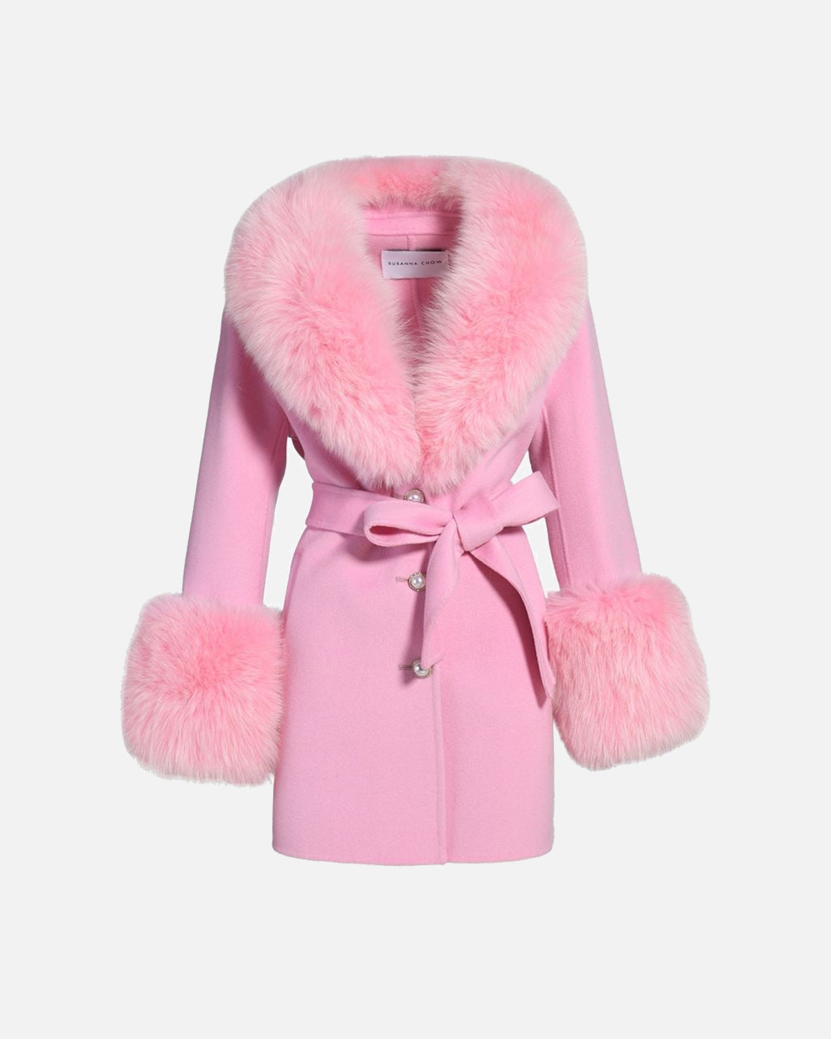 Jojo Midi Cashmere Shearling Coat