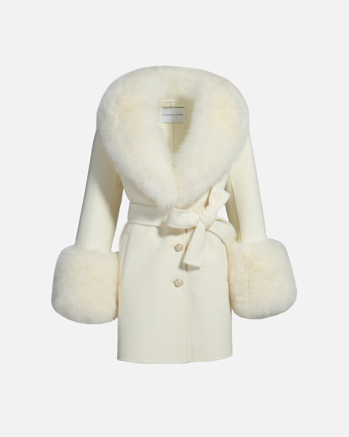 Jojo Midi Cashmere Shearling Coat