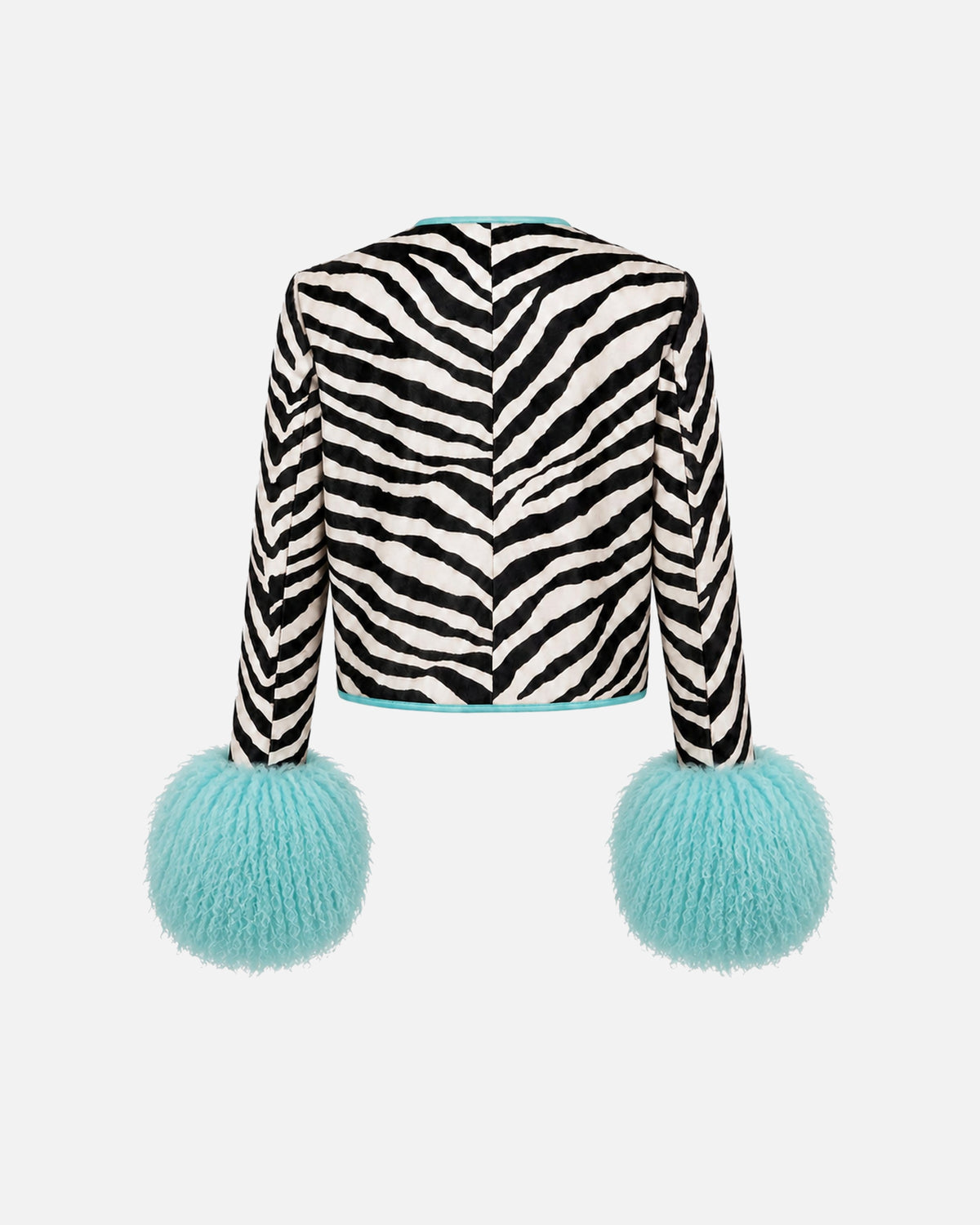 Leandra Zebra Pony Hair Jacket
