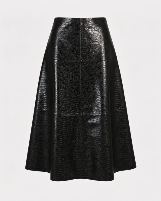 Alara Croc Maxi Skirt