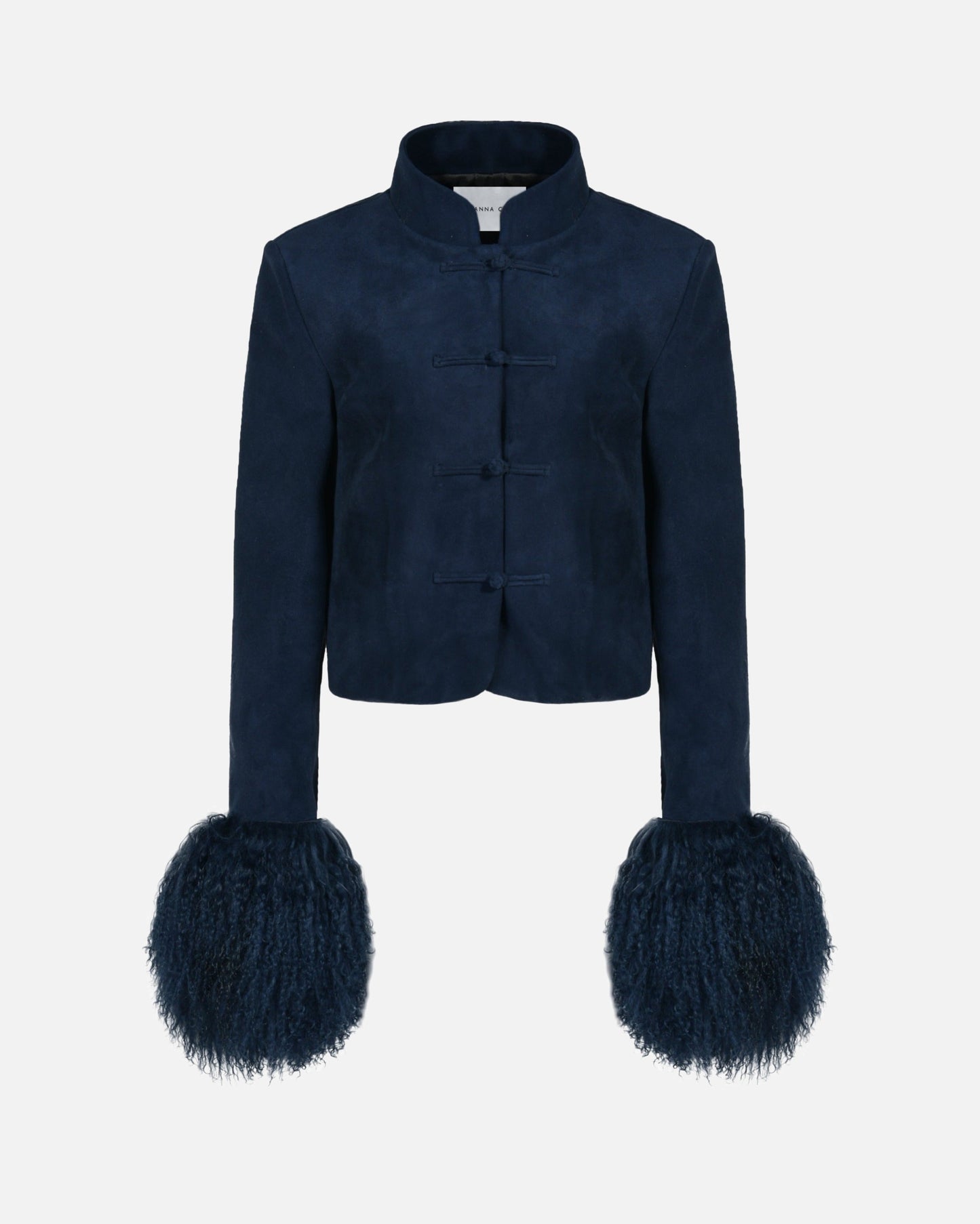 Leighton Shearling Trim Suede Jacket