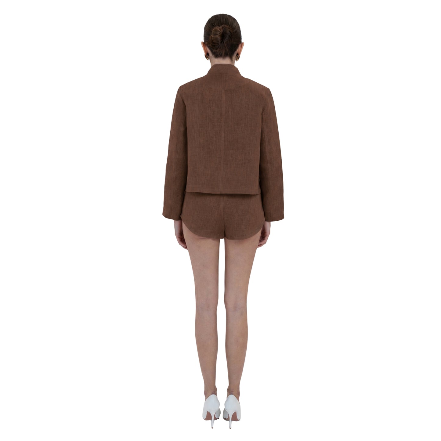 Leighton Linen Mandarin Jacket