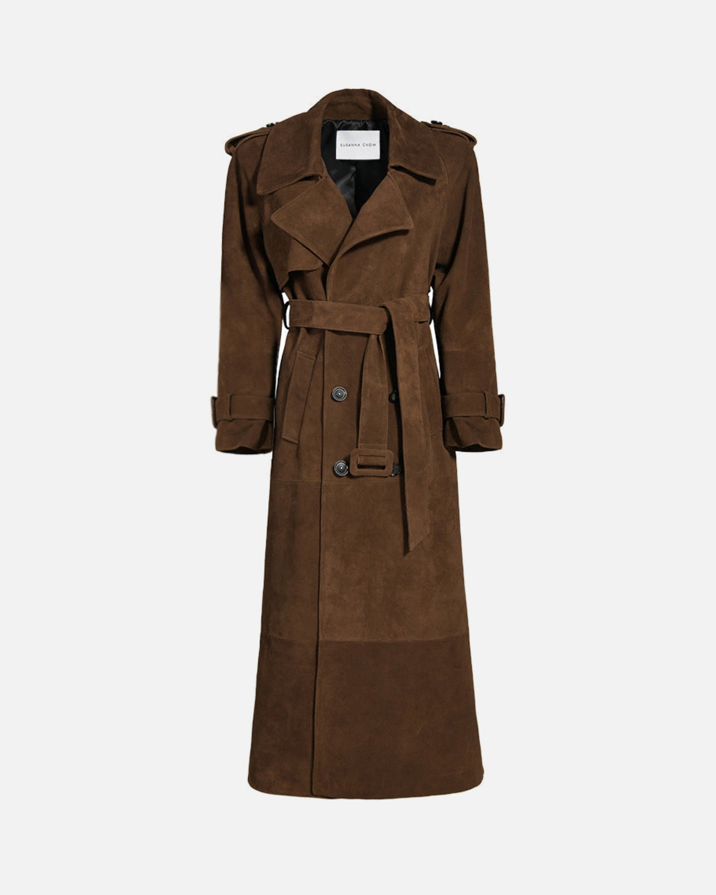 Madison Suede Trench Coat