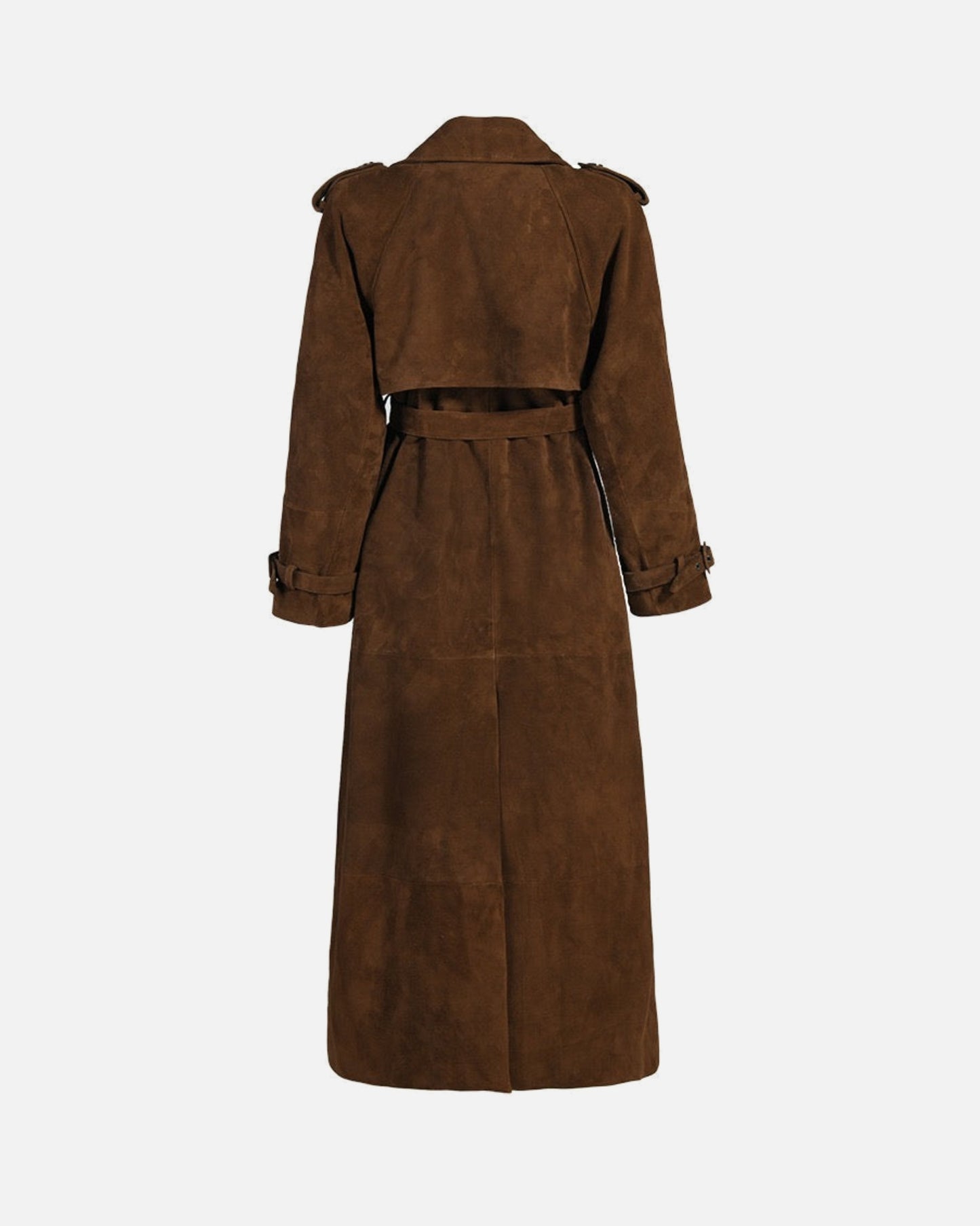 Madison Suede Trench Coat