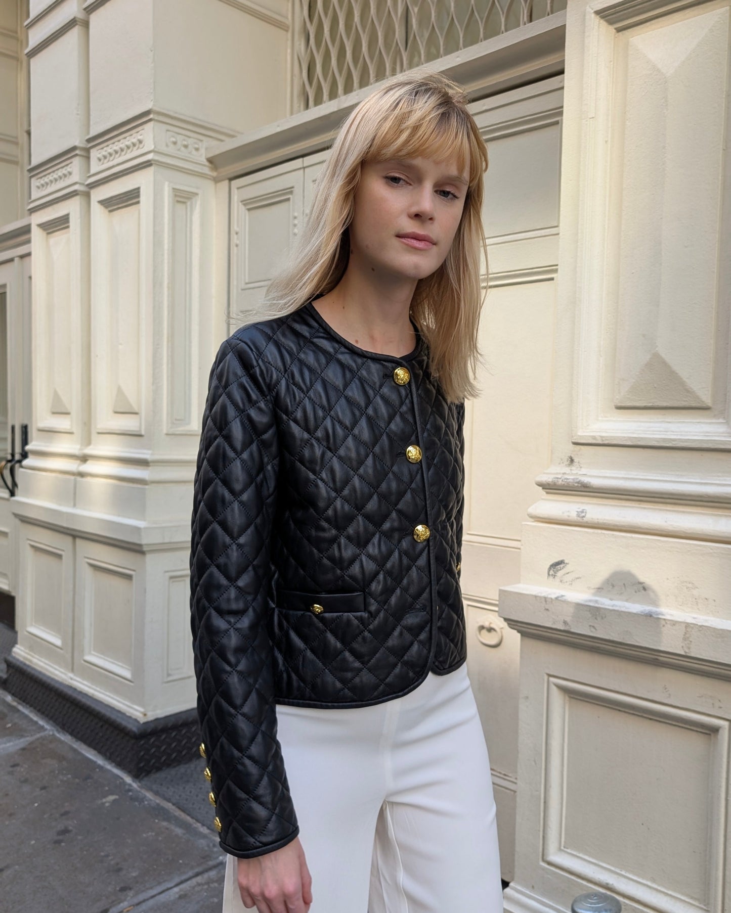 Maxine Quilted Leather Jacket