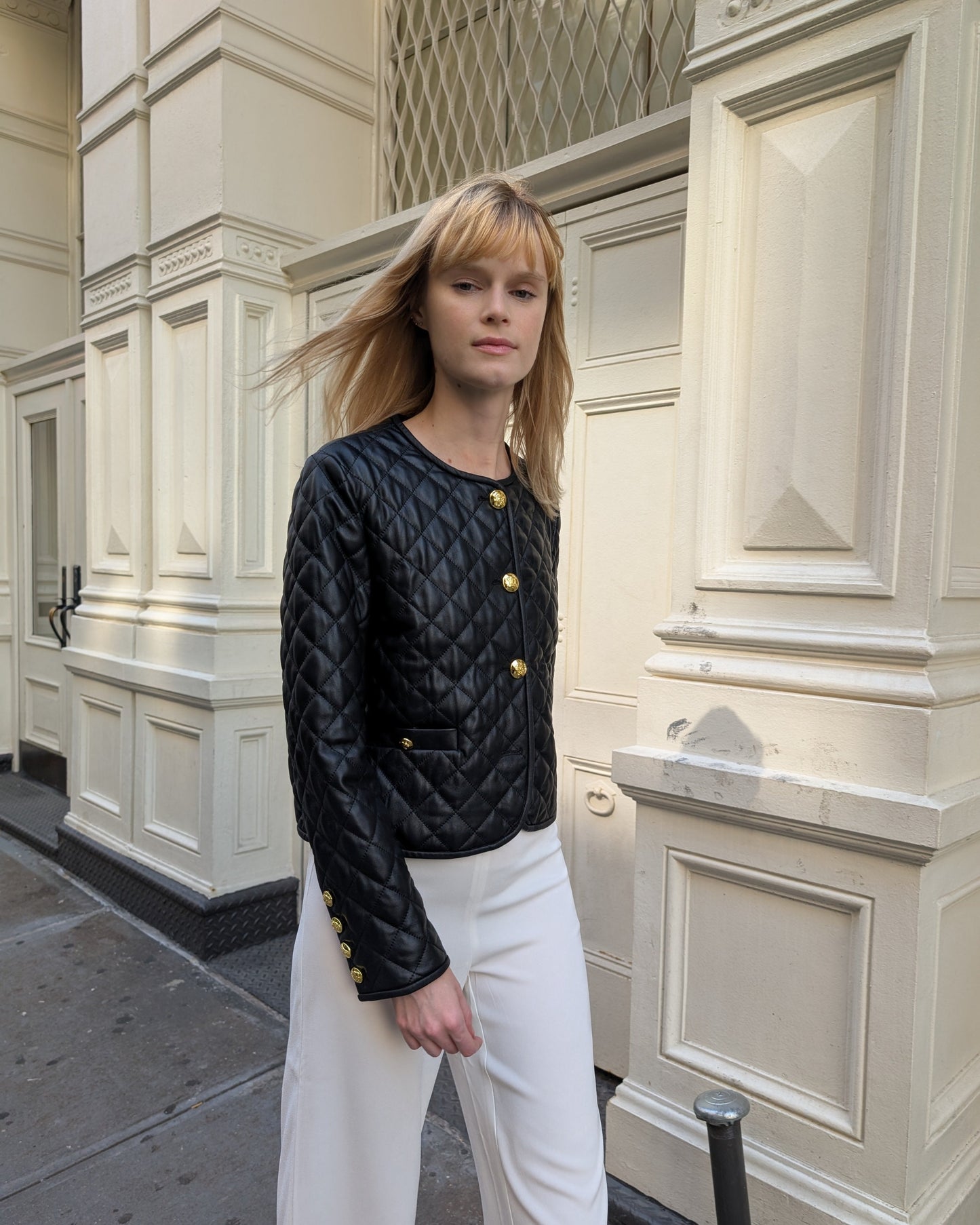 Maxine Quilted Leather Jacket