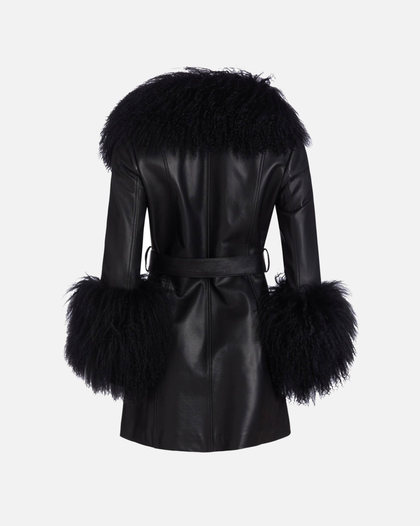 Mimi Leather Shearling Coat