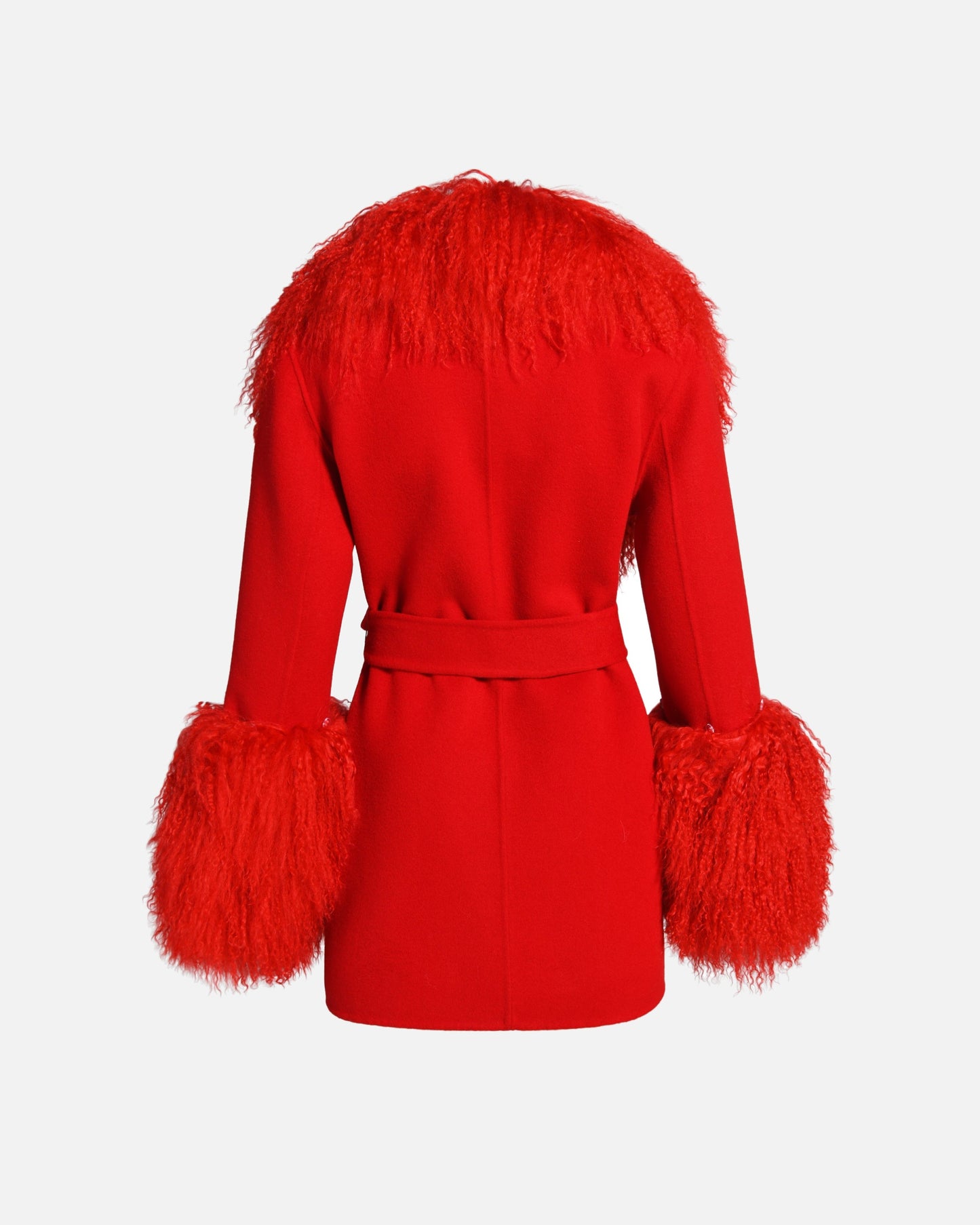 Mimi Cashmere Shearling Midi Coat