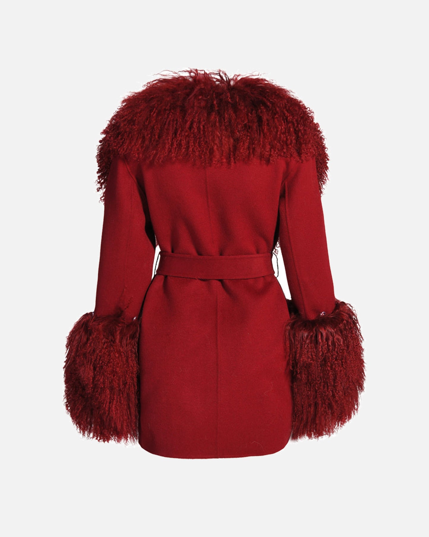 Mimi Cashmere Shearling Midi Coat