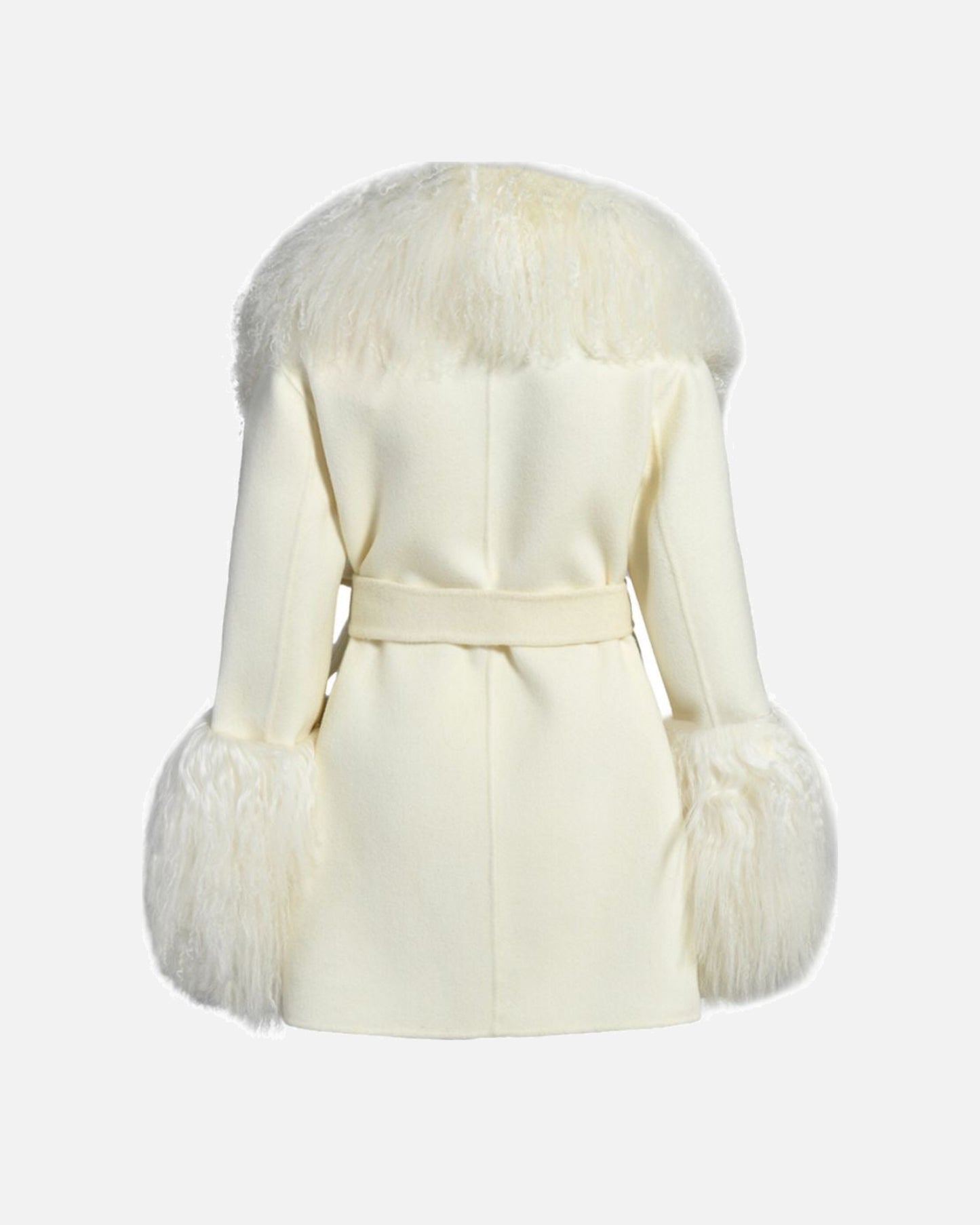 Mimi Cashmere Shearling Midi Coat