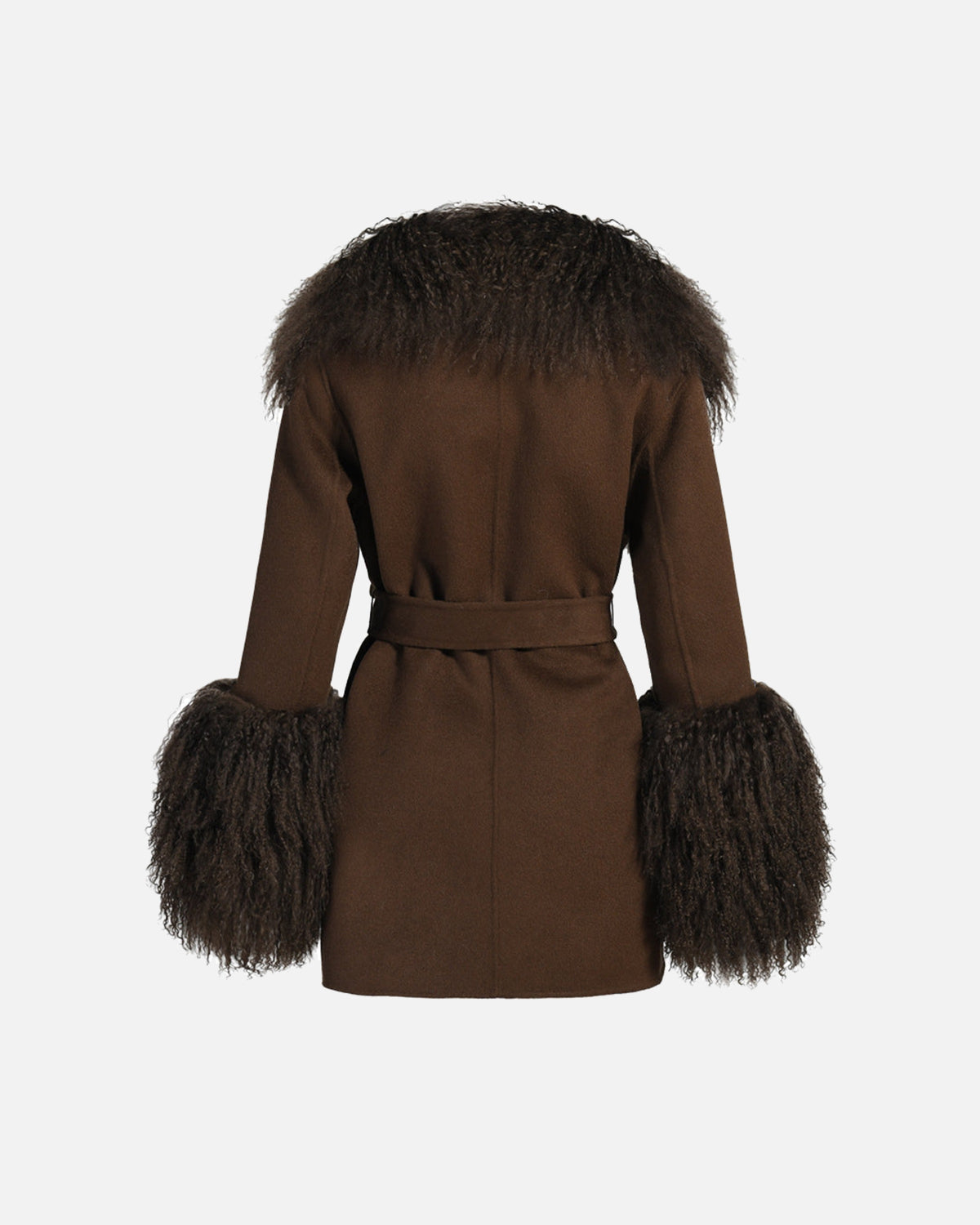 Mimi Cashmere Shearling Midi Coat