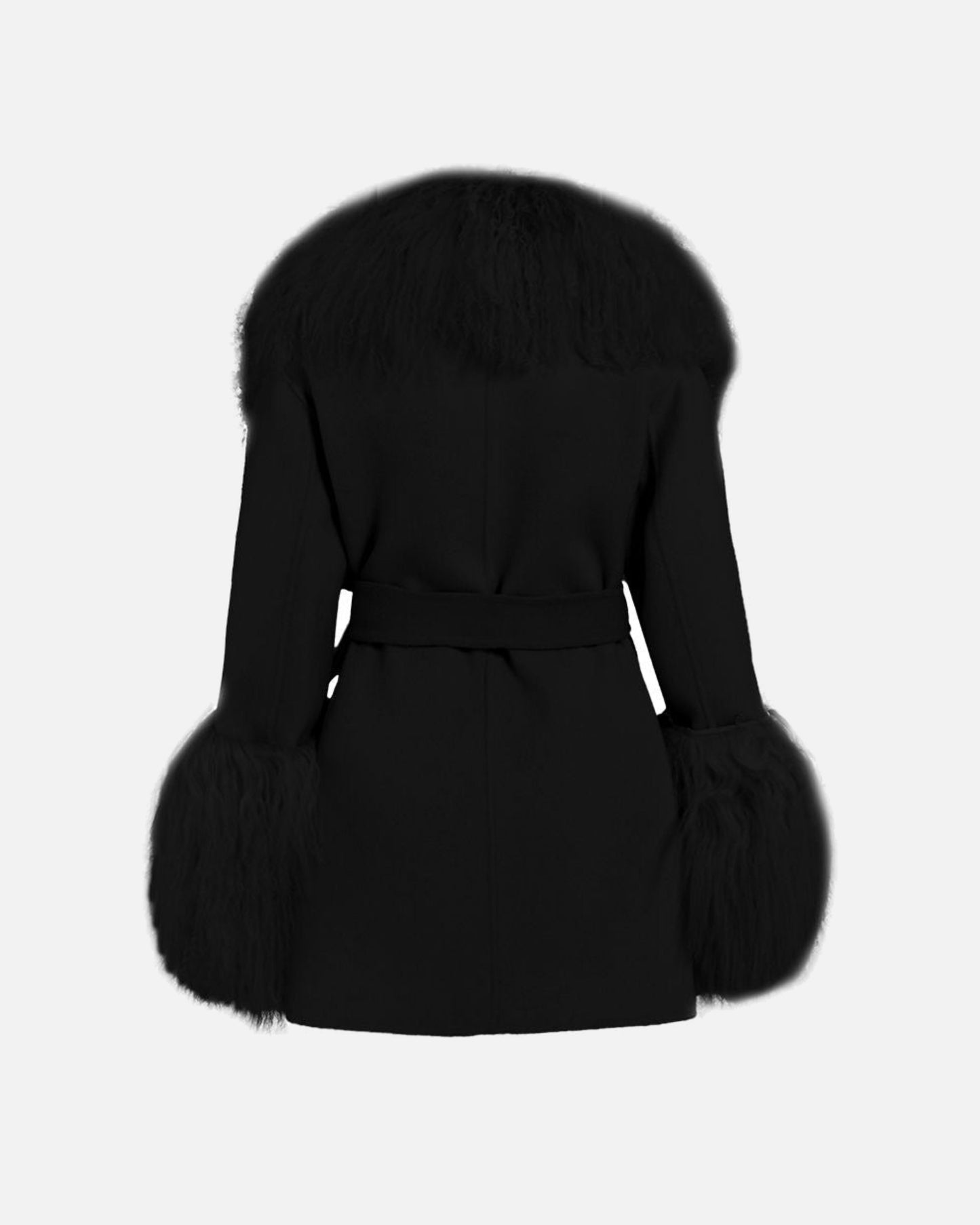 Mimi Cashmere Shearling Midi Coat