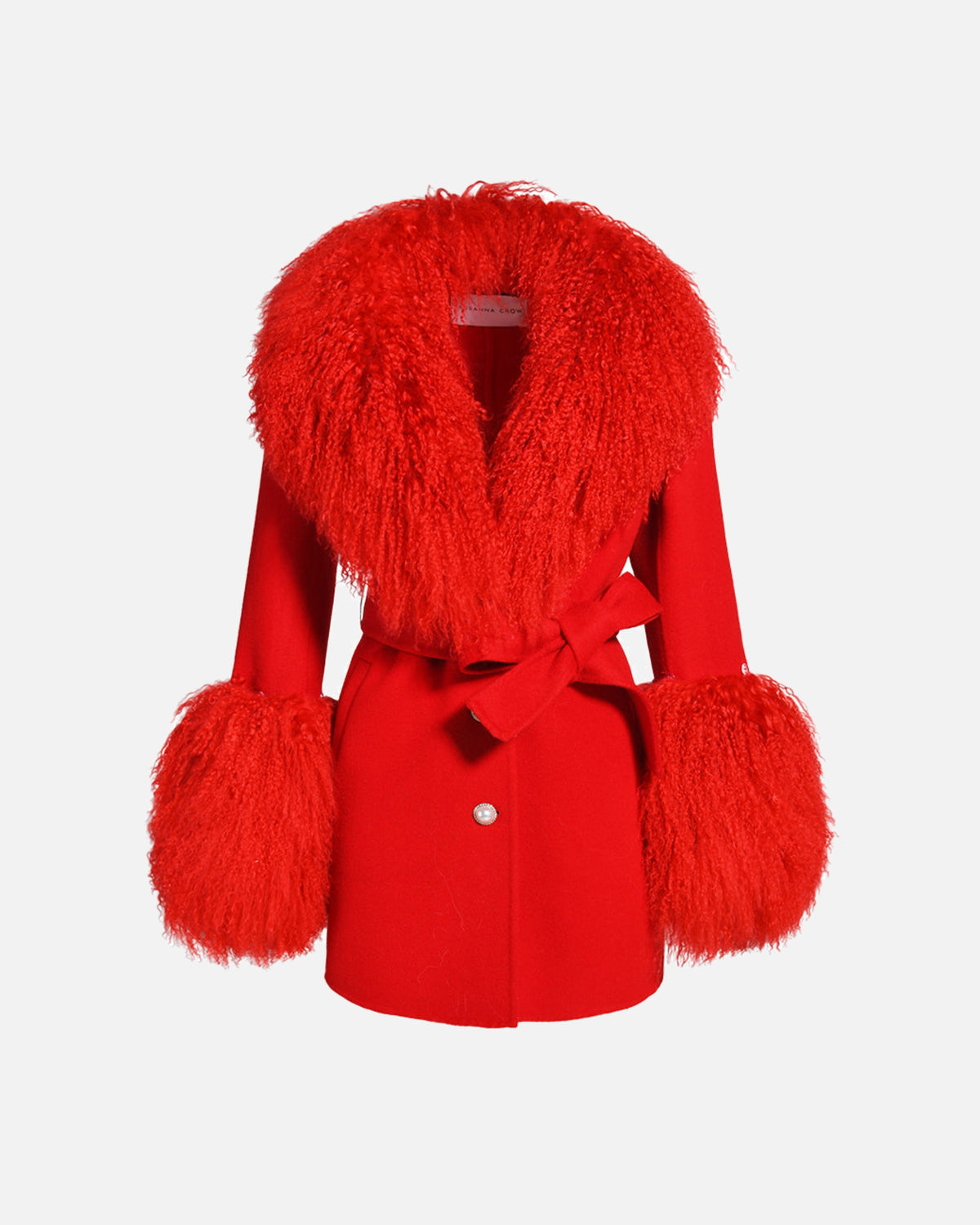 Mimi Cashmere Shearling Midi Coat