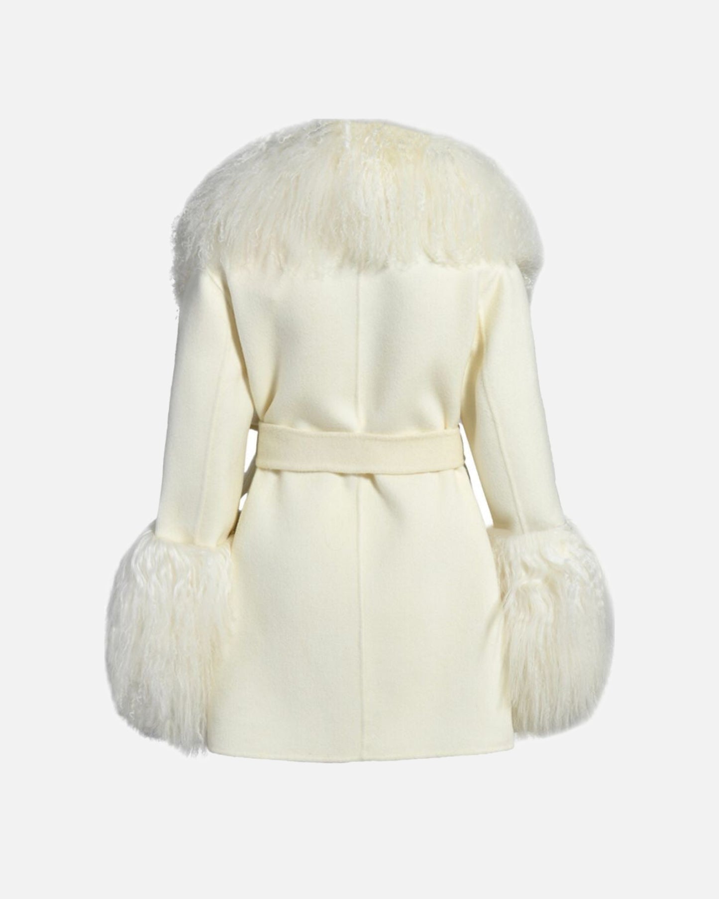Mimi Cashmere Shearling Midi Coat