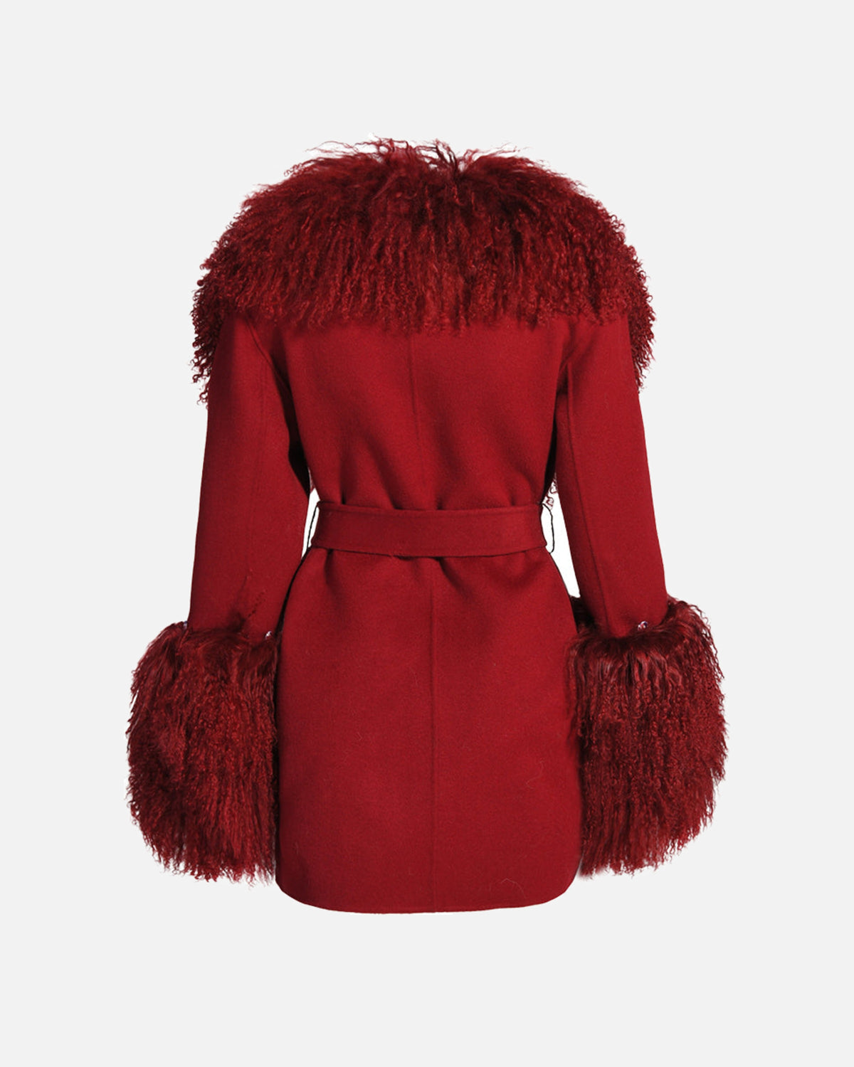 Mimi Cashmere Shearling Midi Coat