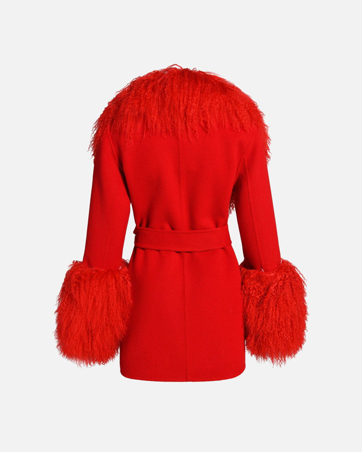 Mimi Cashmere Shearling Midi Coat
