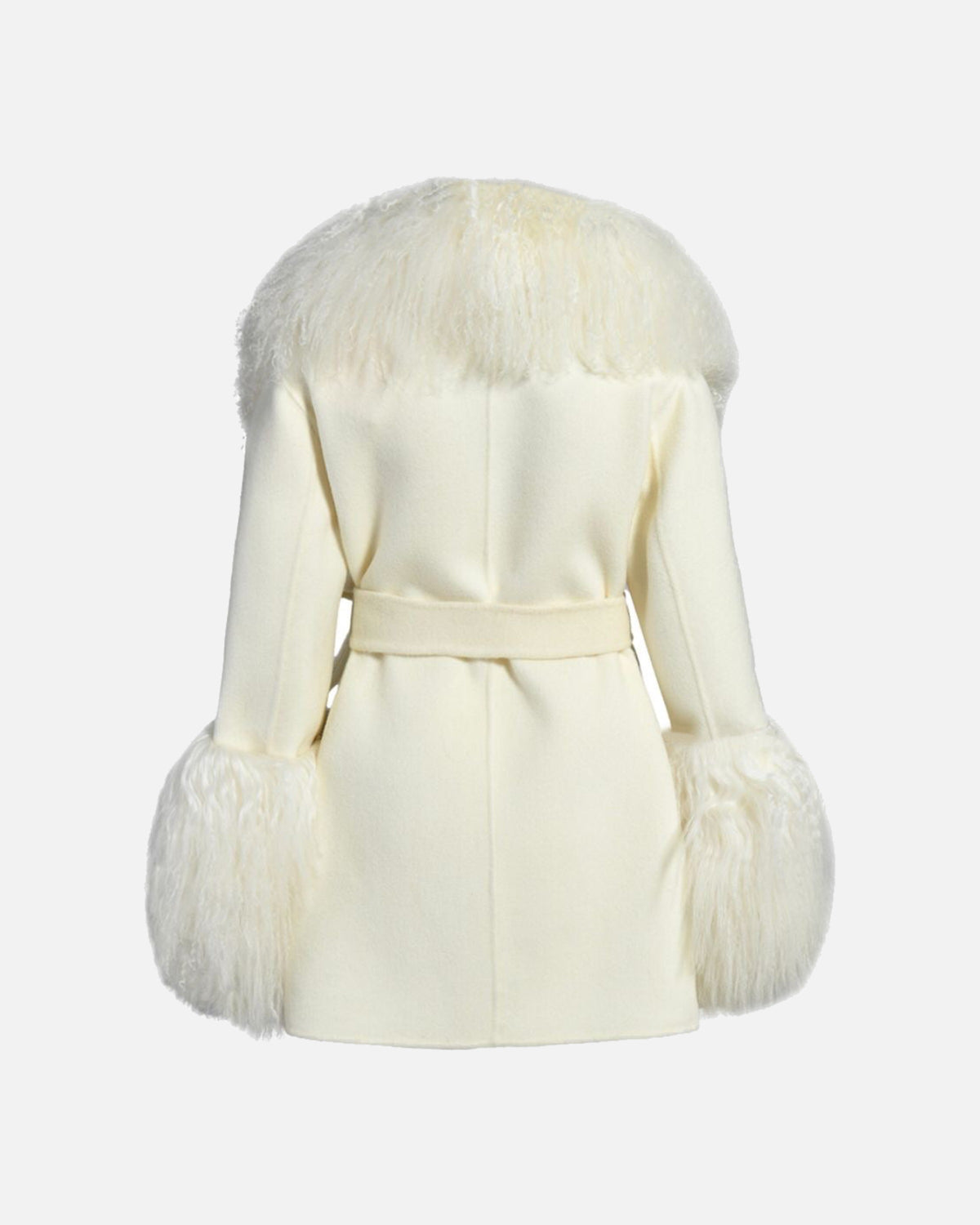 Mimi Cashmere Shearling Midi Coat